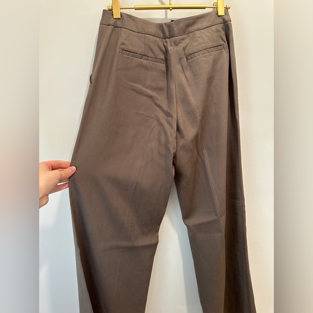 BCBGMaxAzria womans Chocolate soft wide leg pants trousers size 2 NWT - Picture 6 of 14